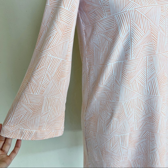 •PERSIFOR•Pink White Print Brie A-Line Tunic Dress Cover-Up Size XS Beach Resort - Picture 6 of 10